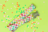Neon Checkered Dog Collar