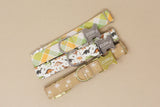 Citrus & Olive Plaid Dog Collar