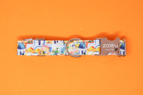 Santorini Greek Dog Collar