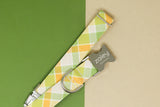 Citrus & Olive Plaid Dog Collar