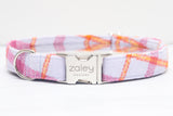 The Addie Flannel Plaid Dog Collar