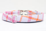 The Addie Flannel Plaid Dog Collar