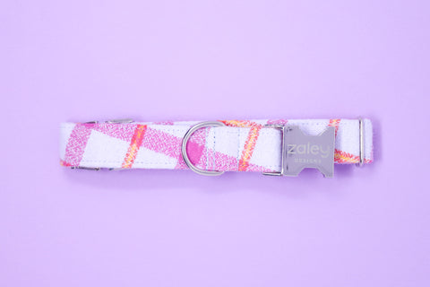 The Addie Flannel Plaid Dog Collar