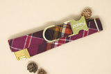 The Matilda Flannel Plaid Dog Collar