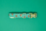 Green Football Dog Collar