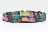 Christmas Presents Dog Collar