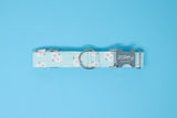 Light Blue Snowman Dog Collar