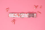 Pink Bows & Candy Canes Christmas Dog Collar