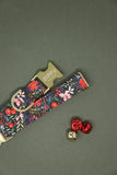 Poinsettia Floral Christmas Dog Collar