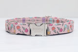 Pink Ice Cream Dog Collar