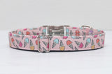 Pink Ice Cream Dog Collar