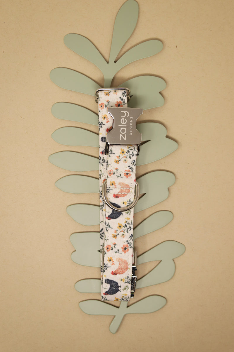 Chicken Floral Dog Collar – Zaley Designs