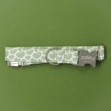 Sage Green Hearts Dog Collar