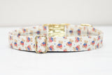 Flag Sweater Teddy Bears Dog Collar