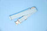Baby Blue & White Gingham Dog Collar