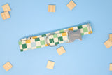 Blue/Yellow/Green Checkered Dog Collar