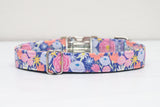 Royal Purple Floral Dog Collar