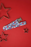 Red, White & Blue Ditzy Floral Dog Collar