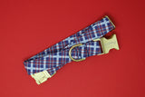 Red, White, and Blue 250 Plaid Dog Collar