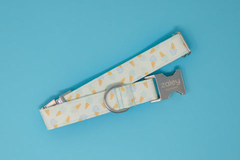 Mint Ice Cream Cones Dog Collar