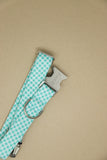 Seaglass Gingham Dog Collar