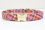 Annie Purple Plaid Dog Collar