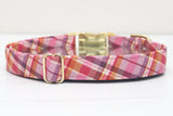 Annie Purple Plaid Dog Collar