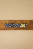 Navy Finley Plaid Dog Collar