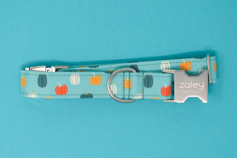 Teal Pumpkins Dog Collar