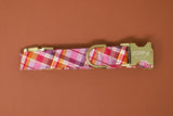 Annie Purple Plaid Dog Collar