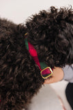 Red & Green Buffalo Plaid Flannel Dog Collar