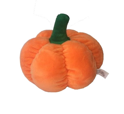 Pumpkin Plush Dog Toy