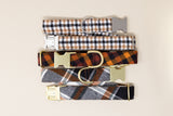 The Honey Check Flannel Dog Collar