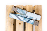 Light Blue & White Plaid Dog Collar