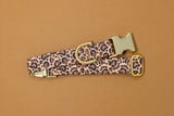 Paw Print Leopard Dog Collar