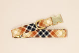 Ember Flannel Plaid Dog Collar