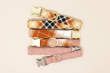 Maple Herringbone Flannel Dog Collar