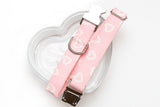 Light Pink Hearts Valentines Dog Collar