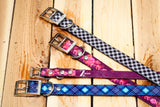 Black & White Gingham Waterproof Titan Dog Collar - Dirtproof, Stinkproof, Waterproof by Zaley Designs