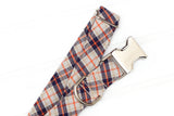 Khaki Plaid Dog Collar