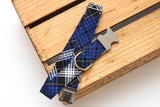 Royal Blue Plaid Flannel Dog Collar