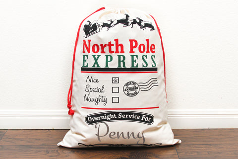 Santa Bag - North Pole Express