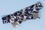 Navy Aztec Dog Collar