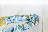 Blue Rifle Paper Company Floral Dog Collar