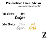 Add Name to Dog Collar - Add-On Listing Only