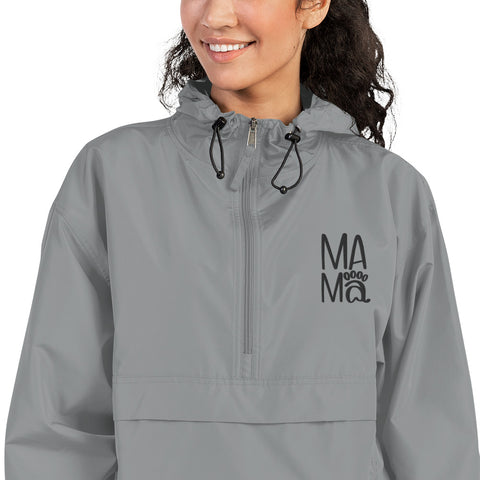 MAMA Embroidered Champion Packable Jacket